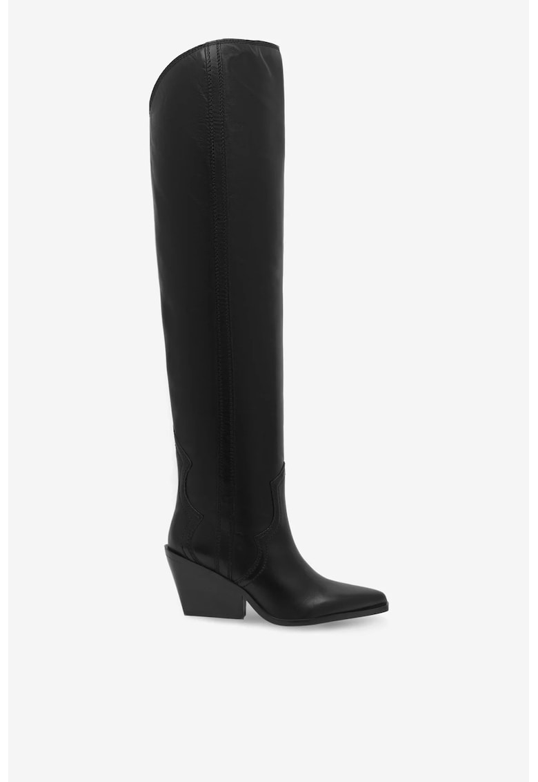 Cizme dama  5905588002772 - Piele naturala - Negru - Negru