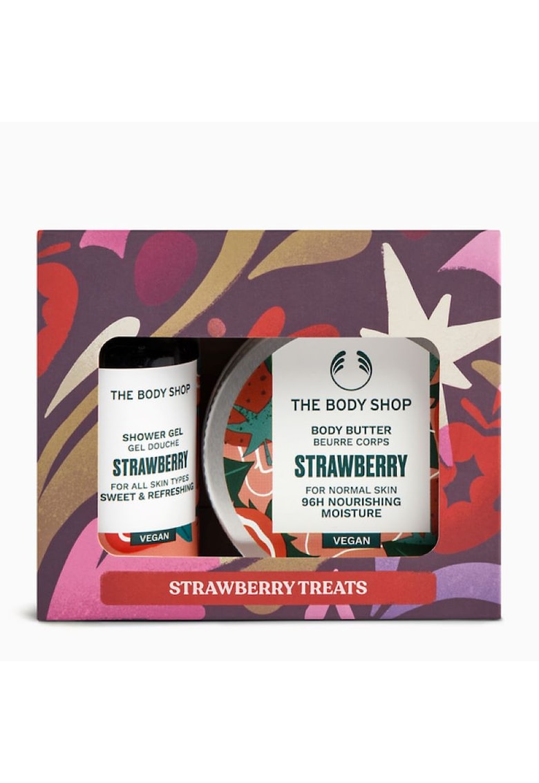 Oferte la Set Cadou Strawberry Intro Treats XM25  Gel de dus 60 ml - Unt de corp 50 ml - mulicolor
