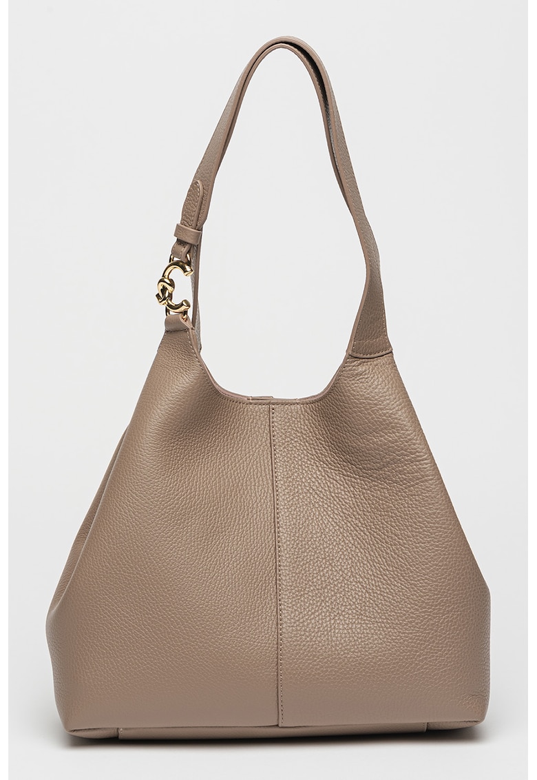 Oferte la Geanta tote de piele - Maro taupe