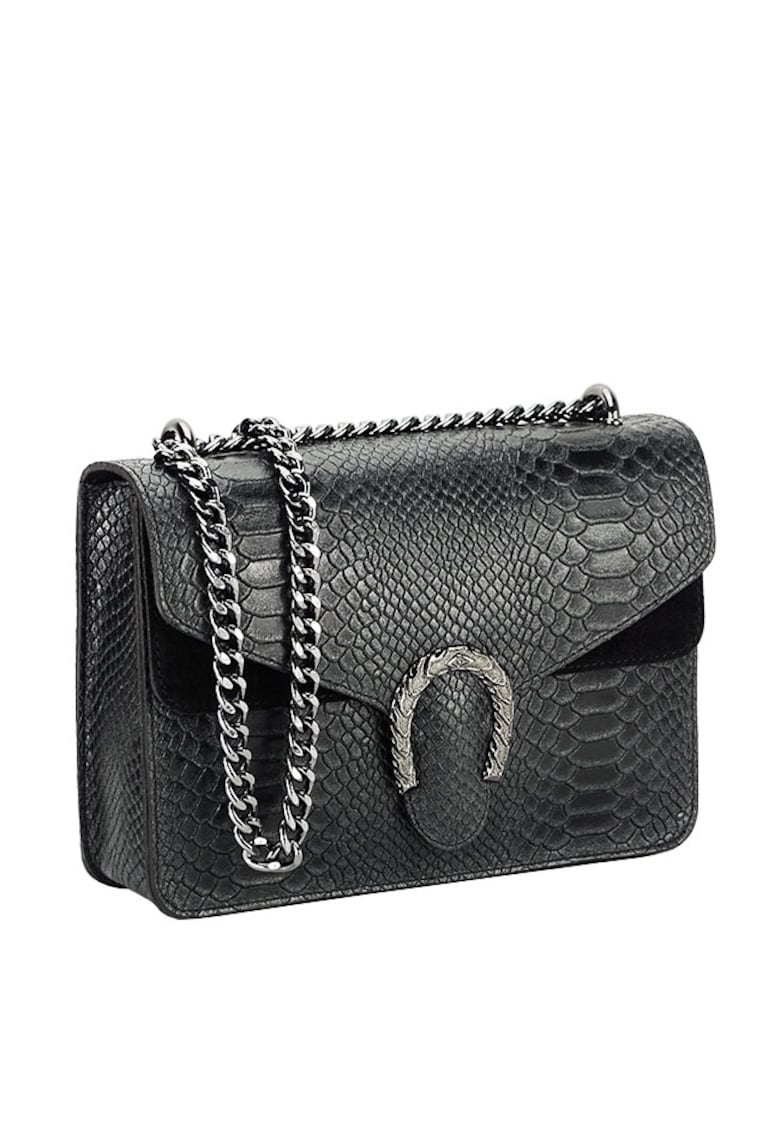 Oferte la Geanta neagra din piele naturala 1524 123 17653 - Negru