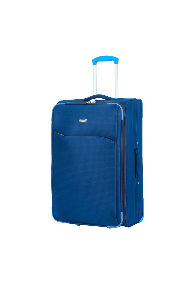 Oferte la Troler mediu extensibil  SW233 - 62x39.5x22.5 cm - +30% capacitate - bagaj de cala - poliester - 2 roti - bleumarin