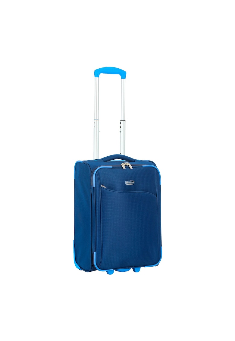 Oferte la Troler de cabina  SW233 - 52x34.5x20 cm - bagaj de mana - poliester - 2 roti - bleumarin