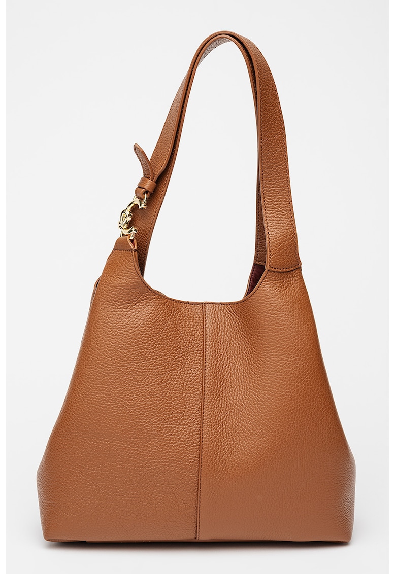 Oferte la Geanta tote de piele - Maro