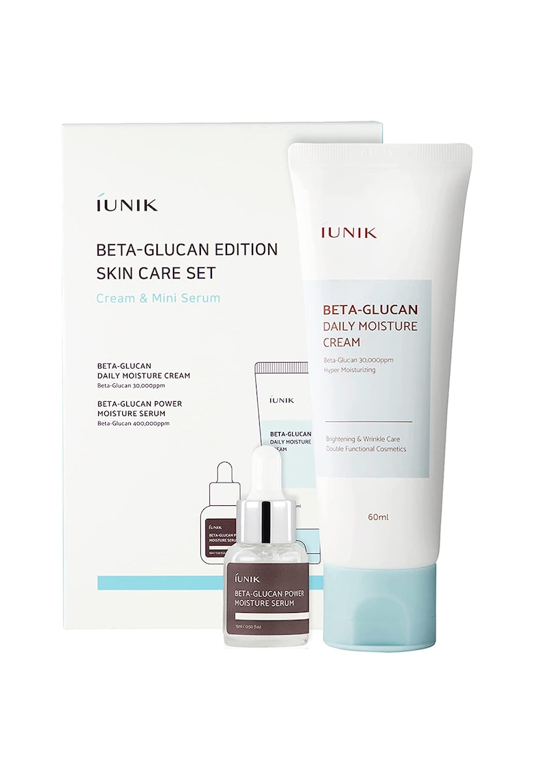 Oferte la Set cadou -  Beta Glucan Edition Skincare - Crema de fata - 60 ml - Serum de fata - 15 ml