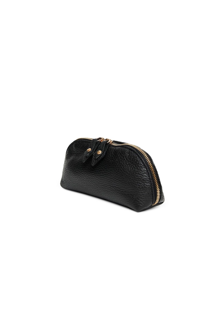 Oferte la Portfard piele -  Solaresse negru - 17 x 5 x 9 cm