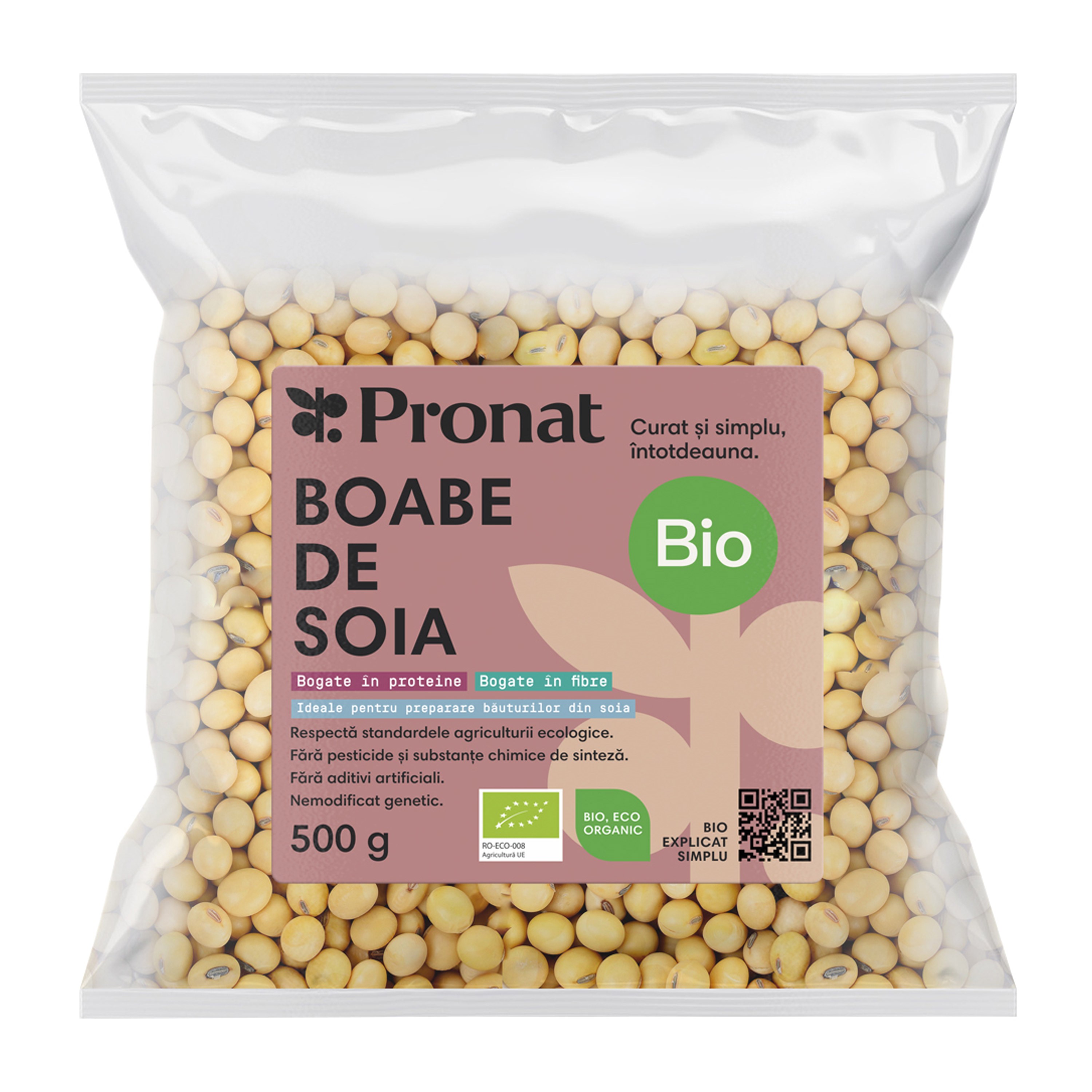 Oferte la Boabe de soia bio, 500g Pronat