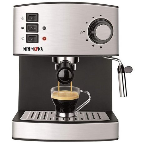 Oferte la Espressor Cafea Minimoka CM 1821 850W 15bar 1.6l Inox / Negru