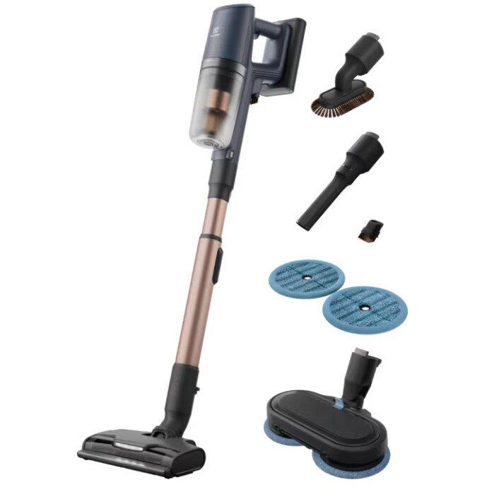 Oferte la Aspirator Vertical EP82H25WET cu Acumulator Seria 800 90 min Autonomie 25 V Albastru