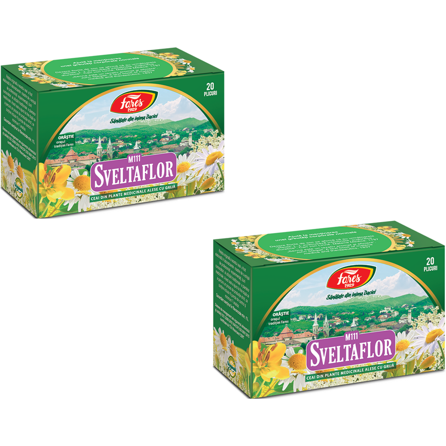 Oferte la Pachet Ceai pentru Slabit Sveltaflor (M111) 20dz + 20dz