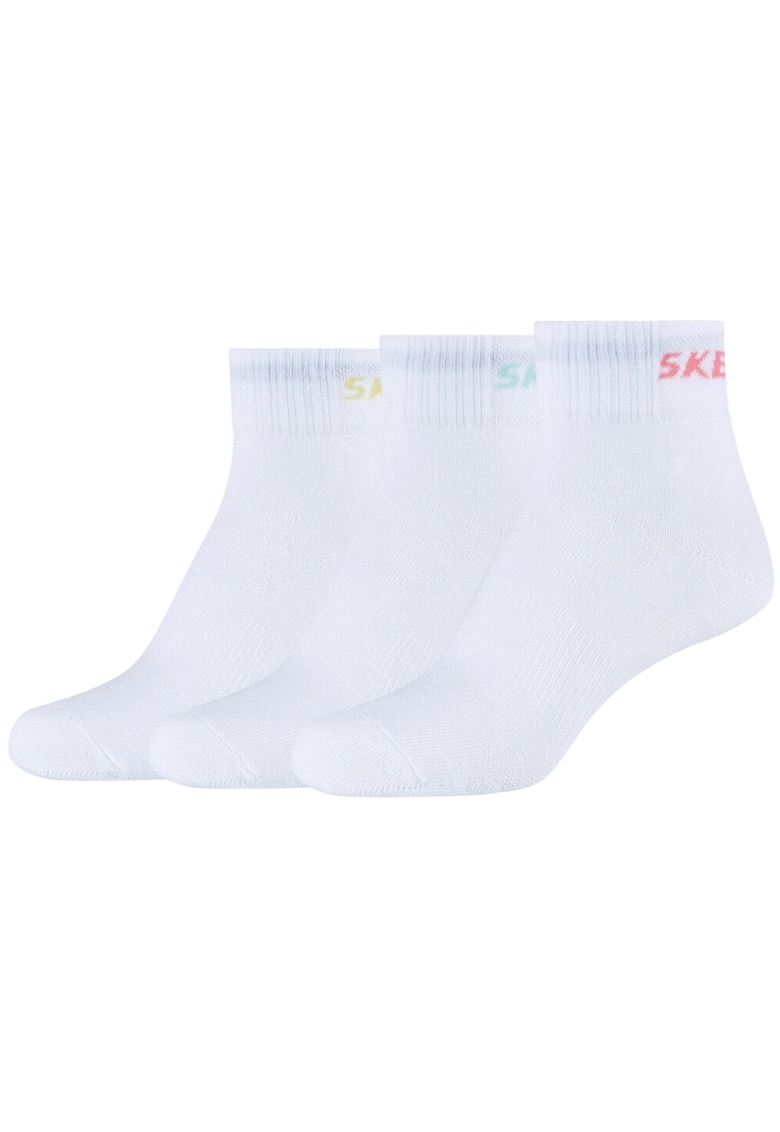 Oferte la Sosete -  3PPK Wm Mesh Ventilation Quarter Socks SK42022-1000 - Alb - Alb
