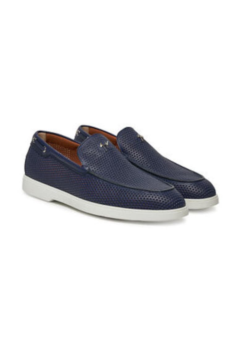 Oferte la Mocasini barbati -  piele naturala - bleumarin