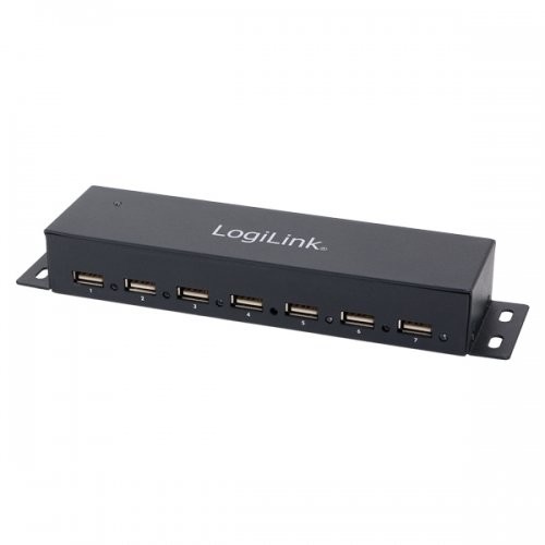 Oferte la Hub USB LogiLink UA0148, 7 porturi USB 2.0, metal