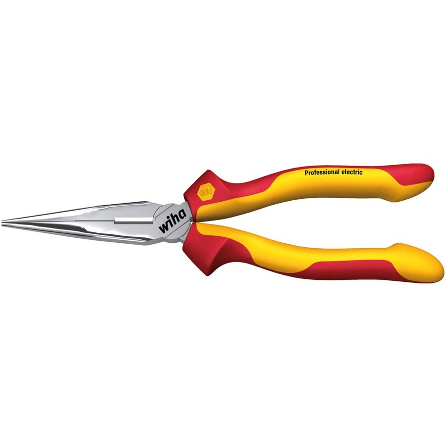 Oferte la snipe nose pliers Professional electric, gripping pliers red/yellow, with side cutters, straight shape