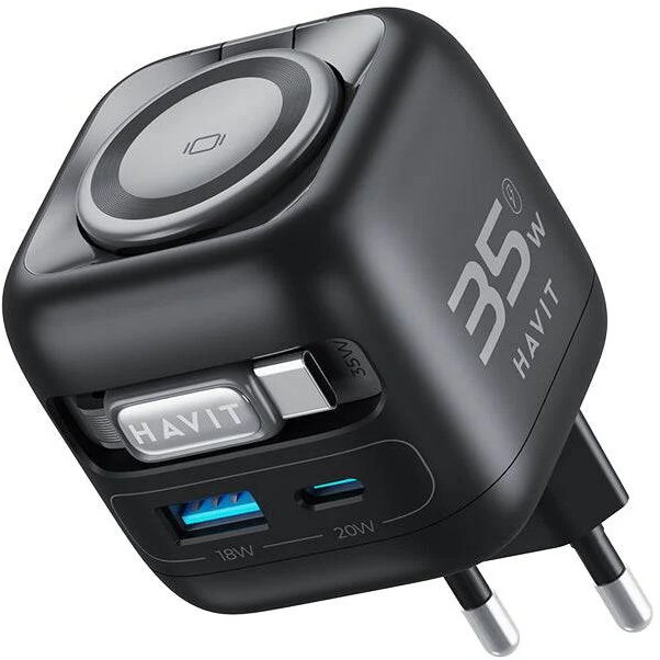 Incarcator UC250 A-EU GaN Travel Negru