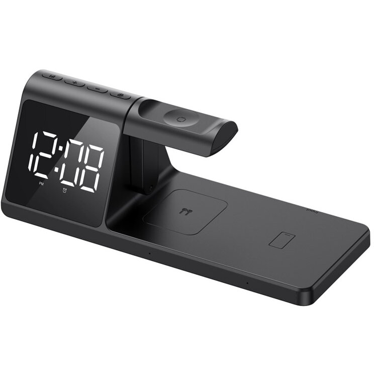 Incarcator W3042  3 in 1 Wireless Negru