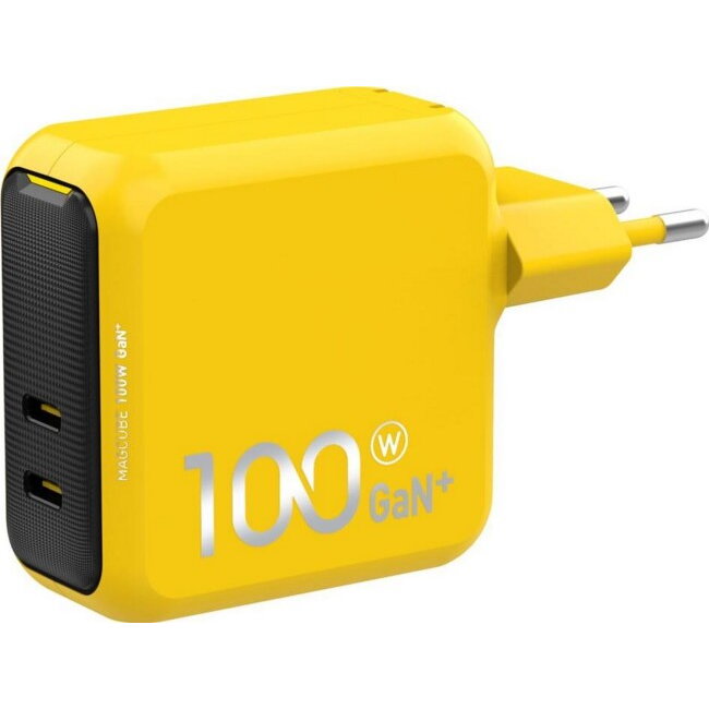 Oferte la Incarcator Magcube PD 100W 2x USB-C Galben