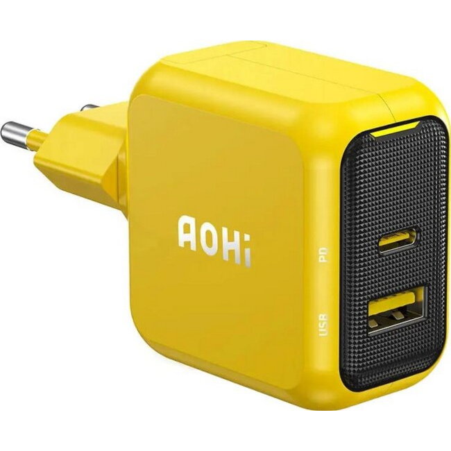 Oferte la Incarcator Magcube PD 67W 1x USB-C 1x USB-A Galben