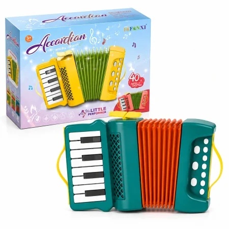 Acordeon electronic pentru copii cu muzica si 40 de melodii