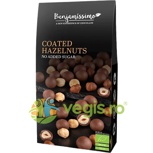 Oferte la Alune de Padure Invelite in Ciocolata cu Praline Ecologice/Bio 60g