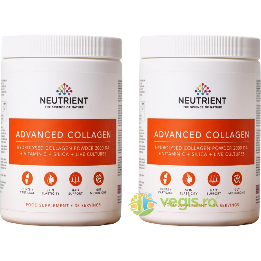 Pachet Advanced Collagen Powder 350g + 350g