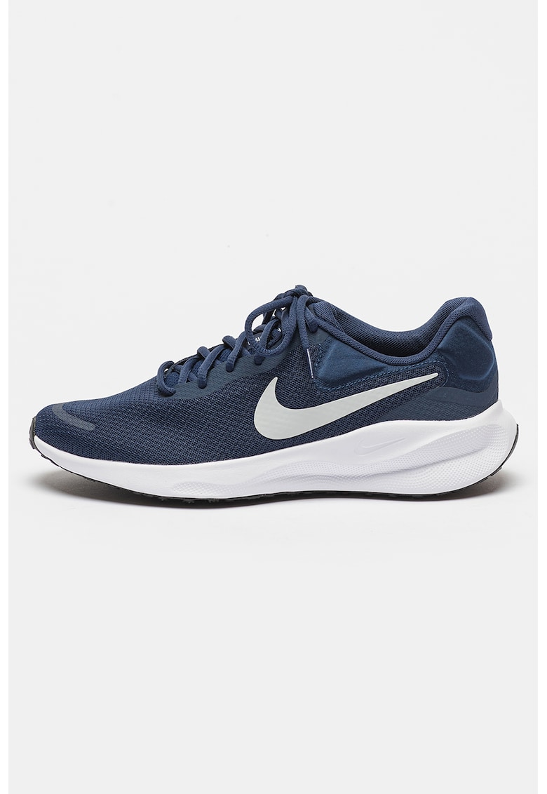 Oferte la Pantofi cu imprimeu logo - pentru alergare Revolution 7 Road - Albastru ultramarin/Argintiu