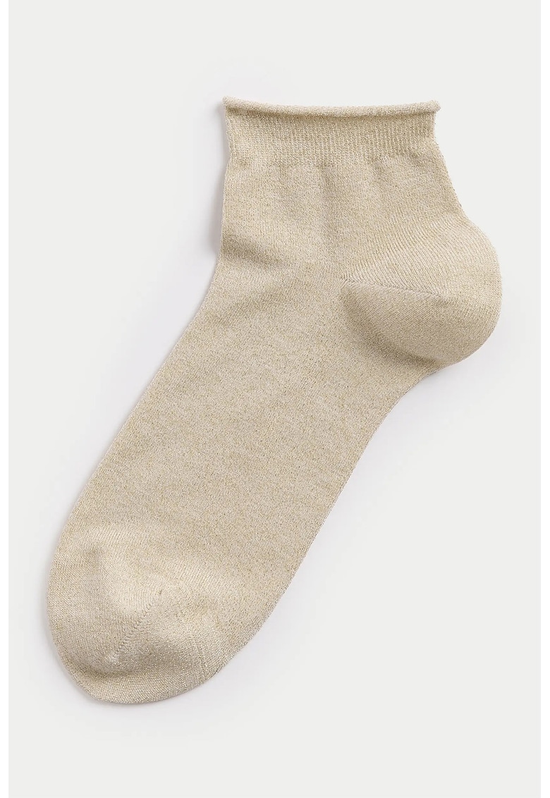 Oferte la Sosete scurte din amestec de bumbac - Maro nisip