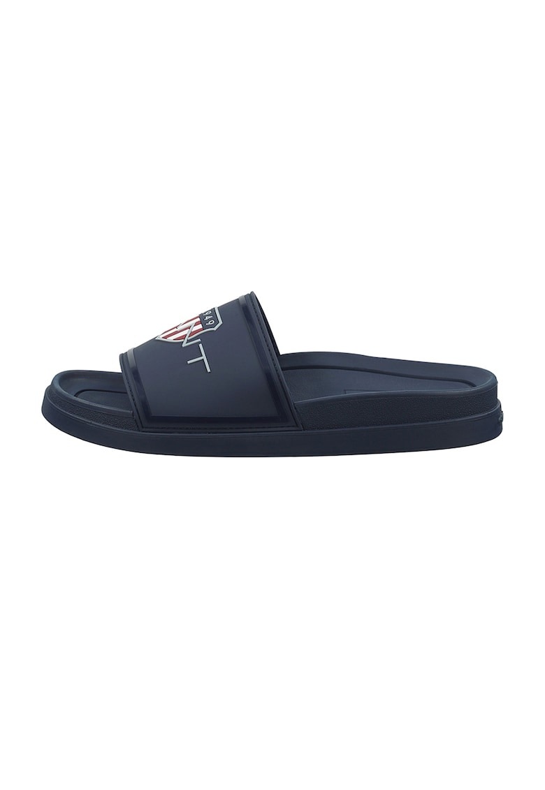 Oferte la Papuci de piele nabuc sintetica Pierbay - Bleumarin