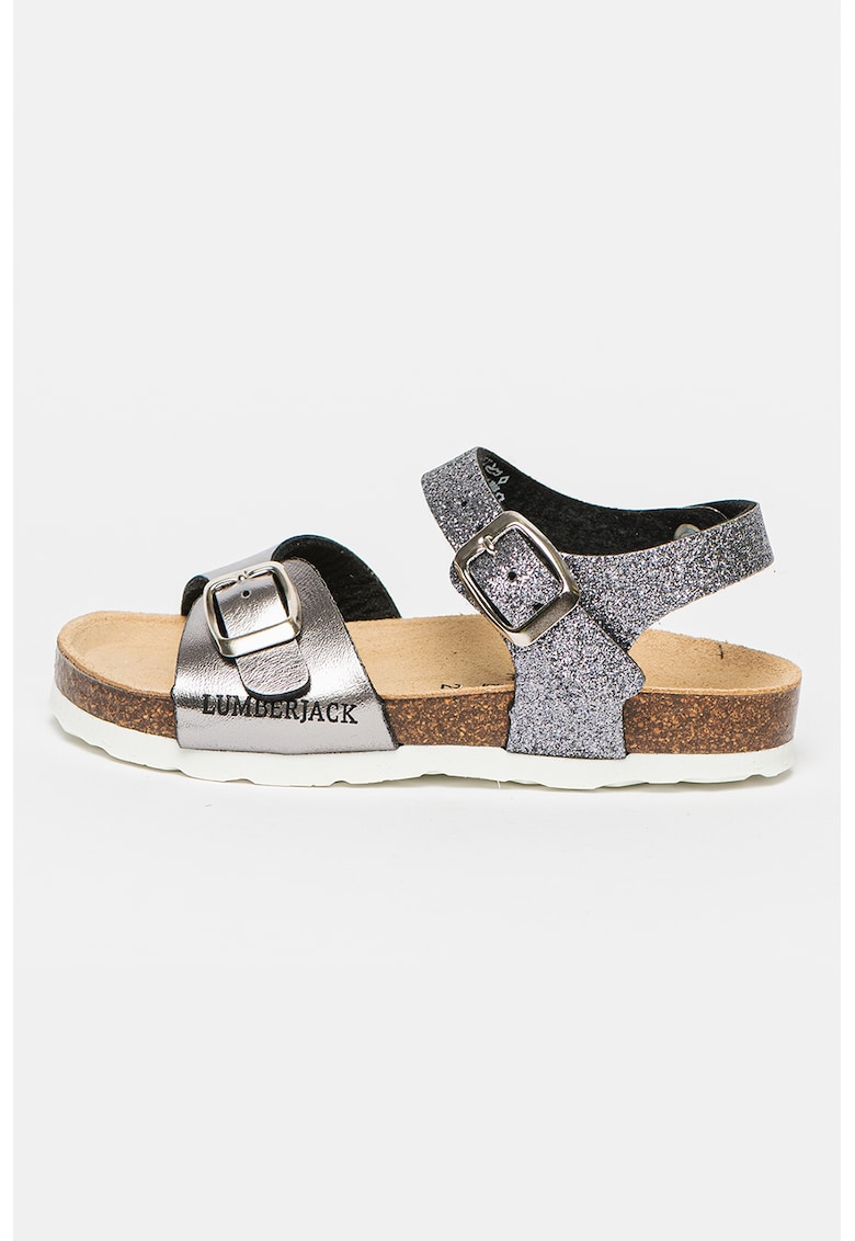 Oferte la Sandale stralucitoare cu catarame ajustabile Bling - Argintiu