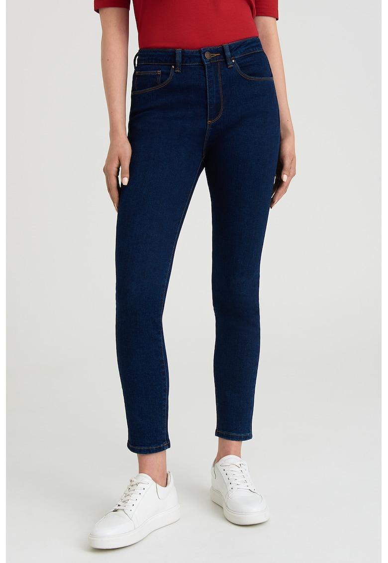 Oferte la Blugi crop slim fit1 - Albastru ultramarin