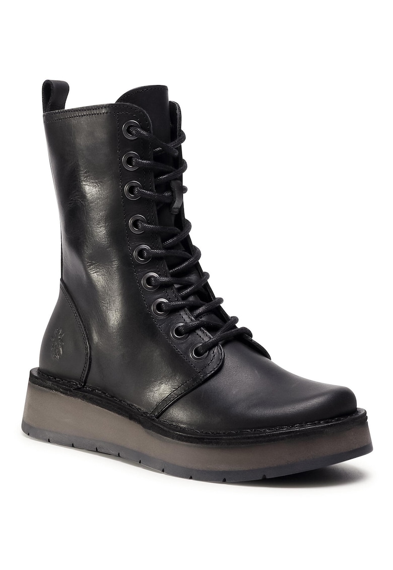 Botine dama  RAMI043FLY - Piele naturala - Negru - Negru