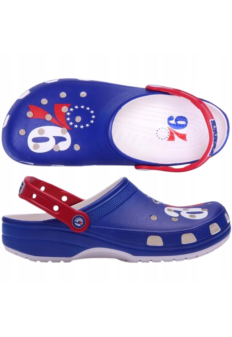 Saboti barbati -  PHILADELPHIA 76ERS - Material talpa Croslite - Material inetrior Cauciuc - Albastru - Albastru