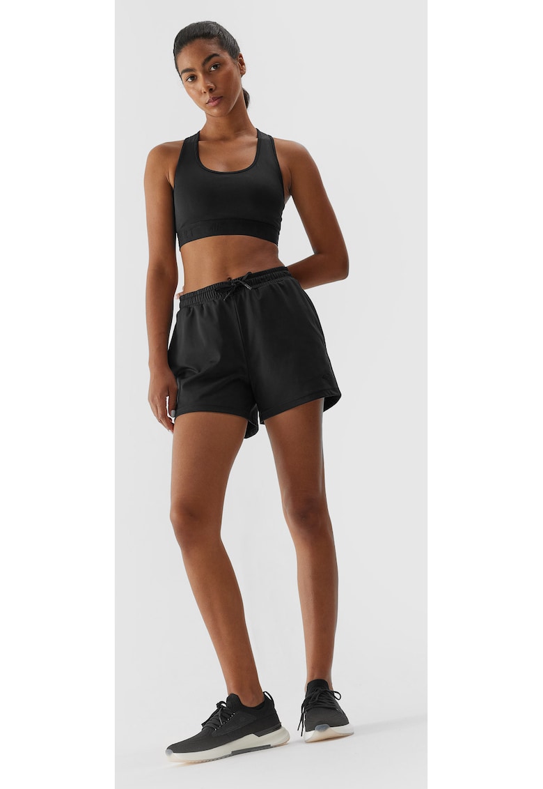 Pantaloni scurti dama  Poliester - Negru - Negru