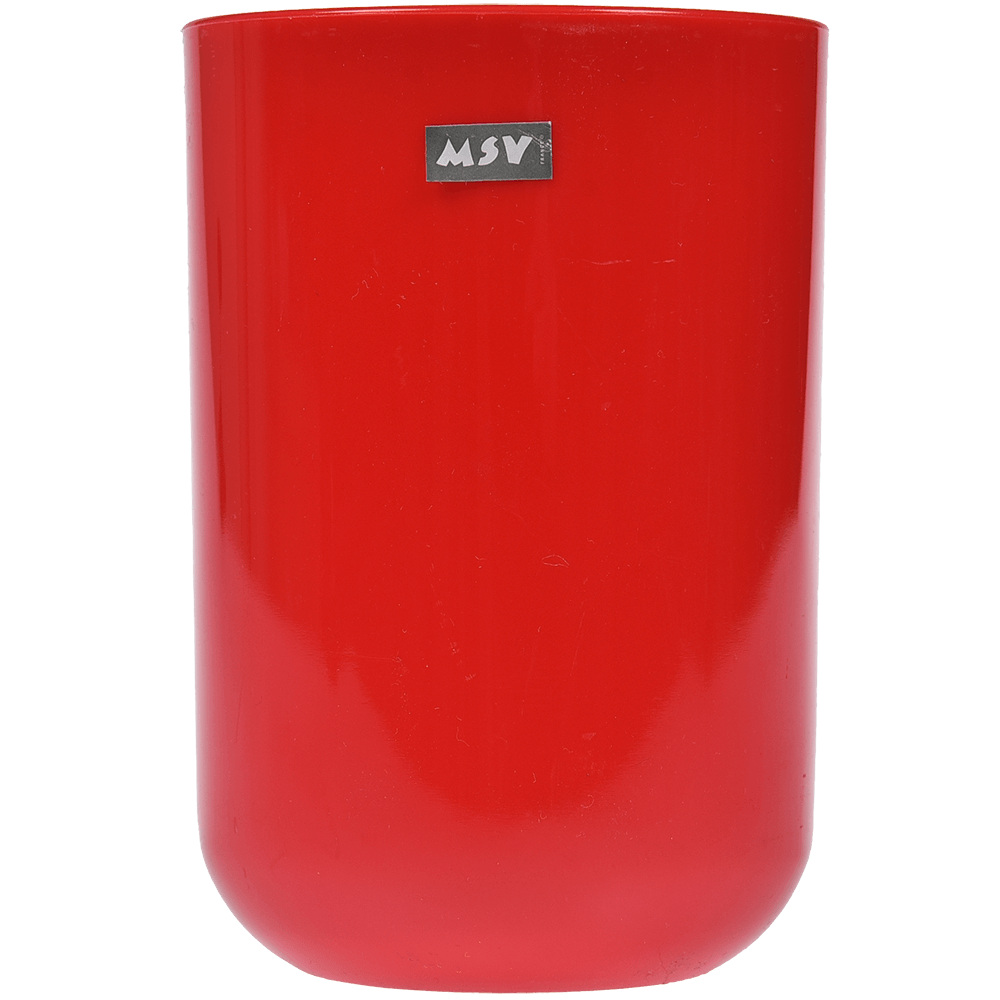 Oferte la Pahar de baie MSV Inagua, plastic, rosu