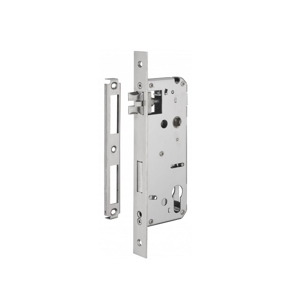 Broasca pentru usi de interior, placa dreapta, argintiu, 50 x 85 mm