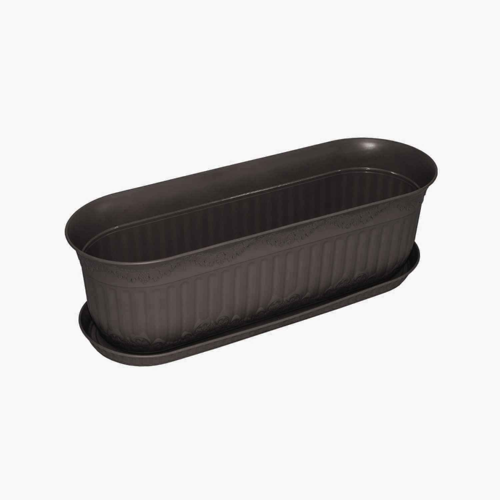 Oferte la Jardiniera cu suport Balcony, plastic, antracit, 48 cm