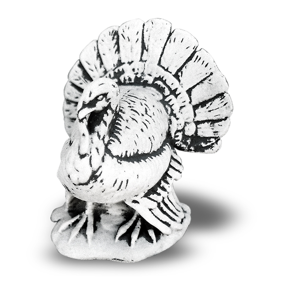 Decoratiune de gradina Cementarte, curcan, beton, 20 x 20 x 18 cm, 4 kg