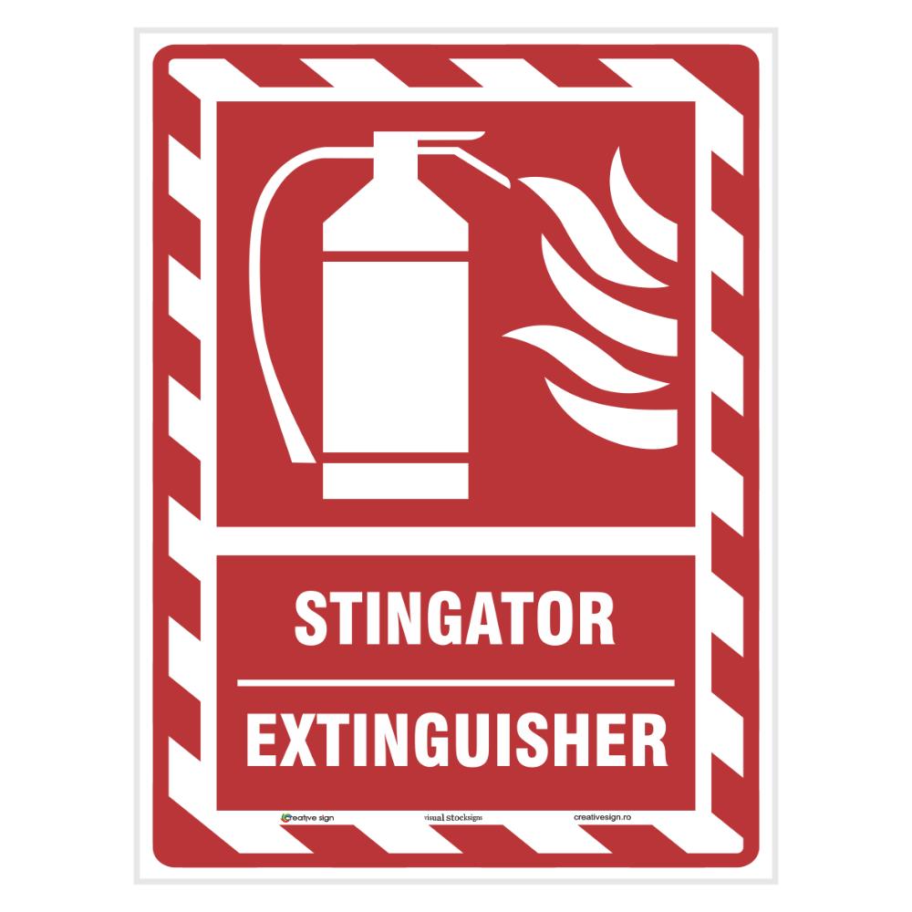 Oferte la Indicator Stingator, PVC, 15 x 20 cm
