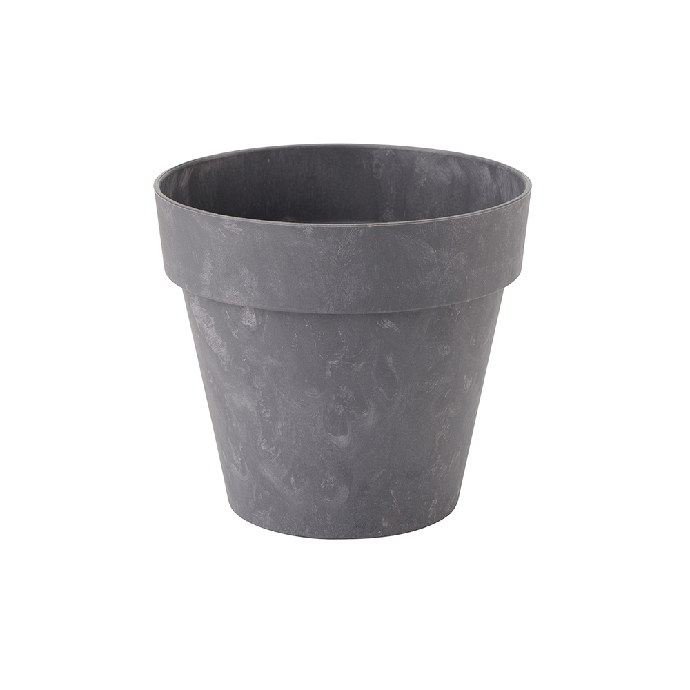 Oferte la Ghiveci Ibiza, PVC, beton antracit, diametru 14 cm, inaltime 13 cm