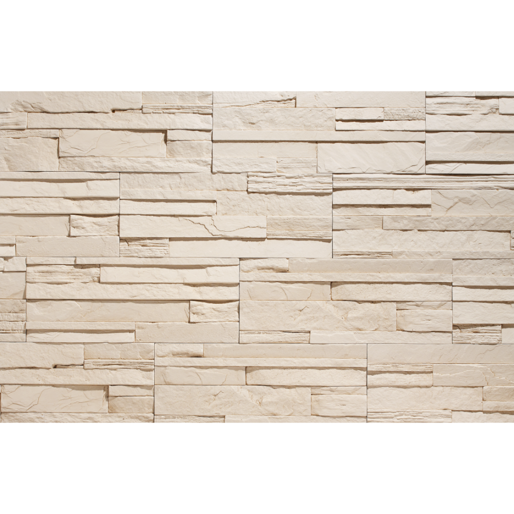 Piatra decorativa Stegu Creta 1, alb, interior