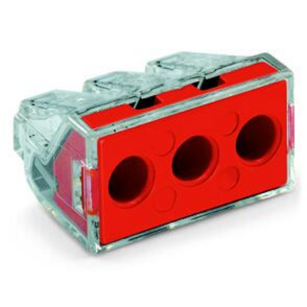Conector imbinare Push Wire Wago 773-173, 30 A, conductori unifilari, 2 x 6 mmp, 50 bucati/set