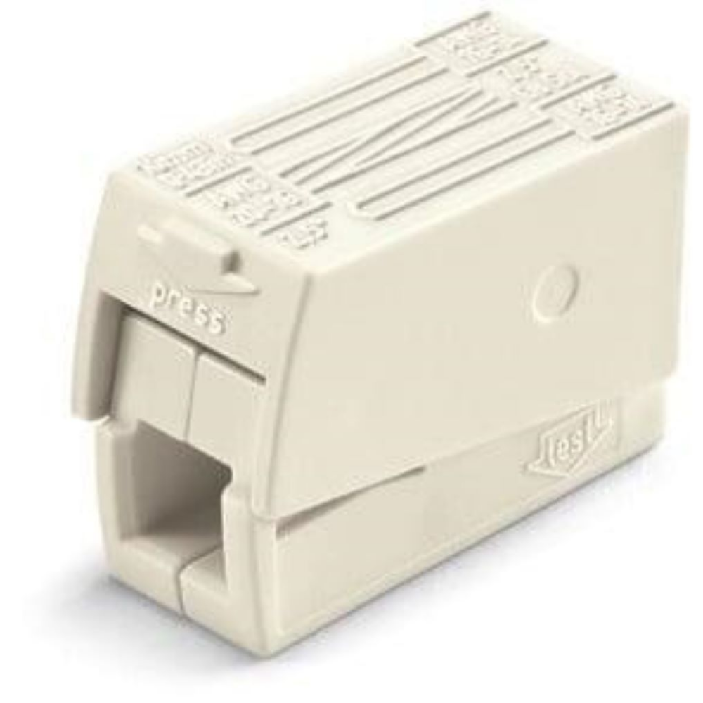 Conector imbinare Push Wire Wago 224-112, pentru iluminat, 3 x 2.5 mmp, 100 bucati/set