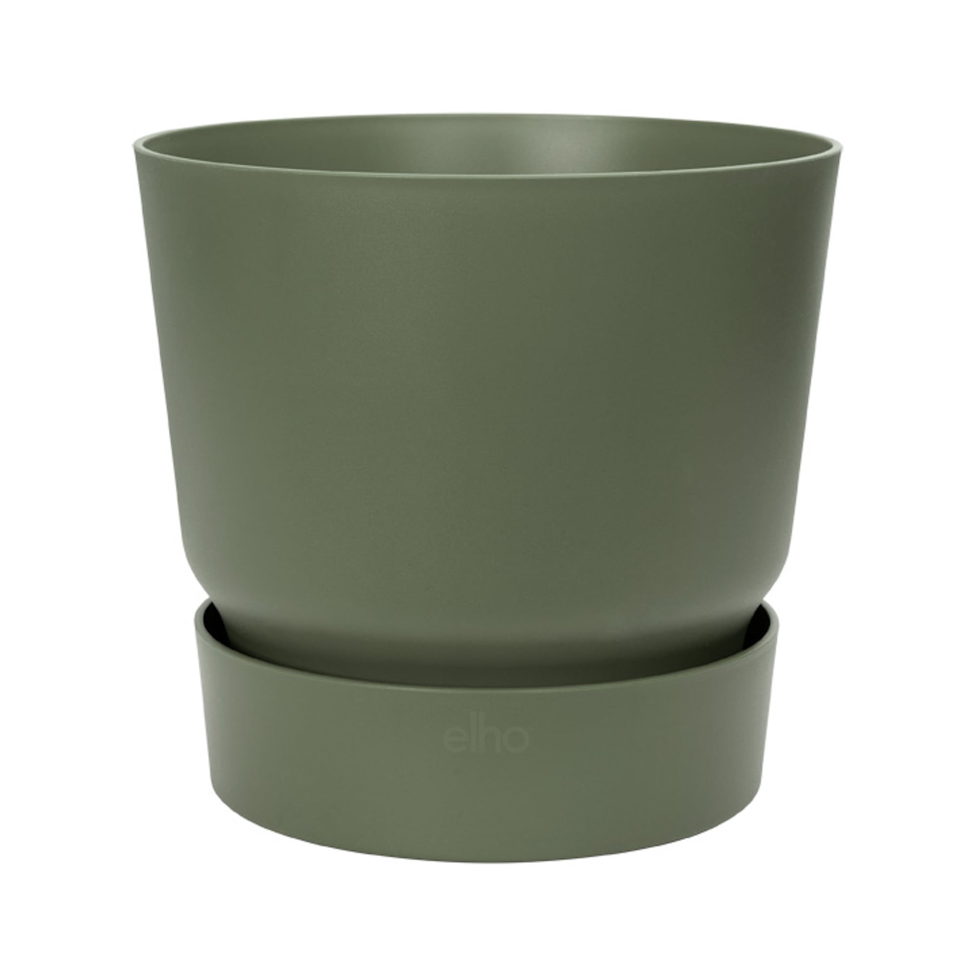 Ghiveci Elho Greenville Round, plastic, verde, diametru 40 cm, 36.8 cm