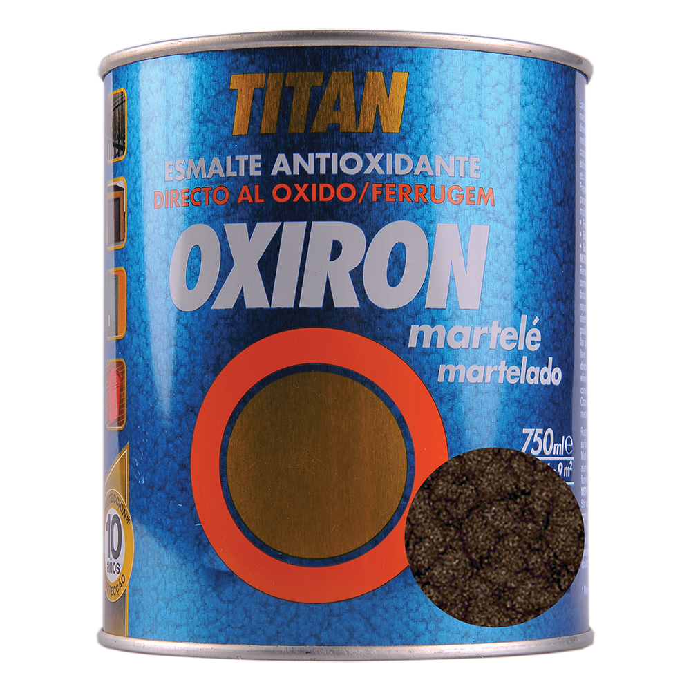 Email metal Titan Oxiron, lovitura de ciocan, maro, interior/exterior/, 0,75 l