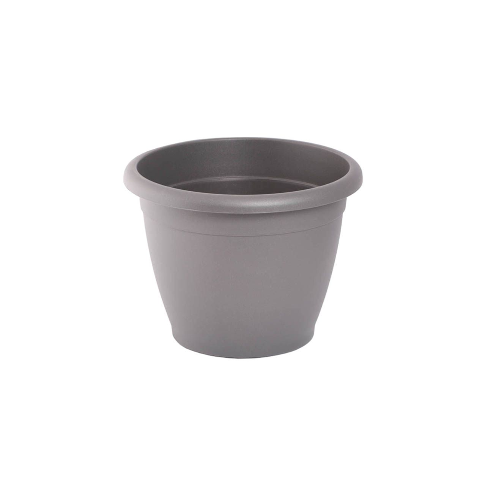 Oferte la Ghiveci flori Naxos, plastic, antracit, interior/exterior, 25 cm