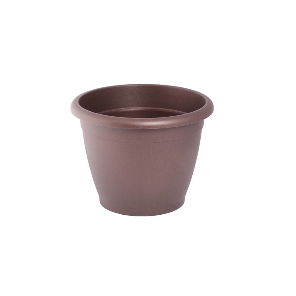 Oferte la Ghiveci flori Naxos, plastic, bronz, interior/exterior, 25 cm