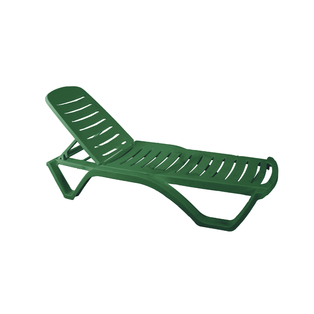 Oferte la Sezlong plaja Aqua, plastic, 200 x 72 x 32 cm, verde