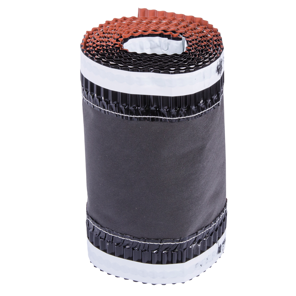 Banda ventilare coama Eco 310 mm, rosu natur, 0,31 x 5 m