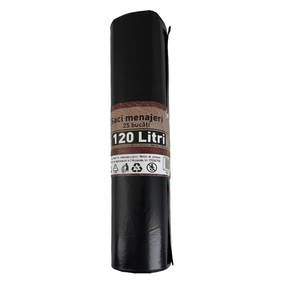 Saci menajeri 120 l, 25 buc/rola