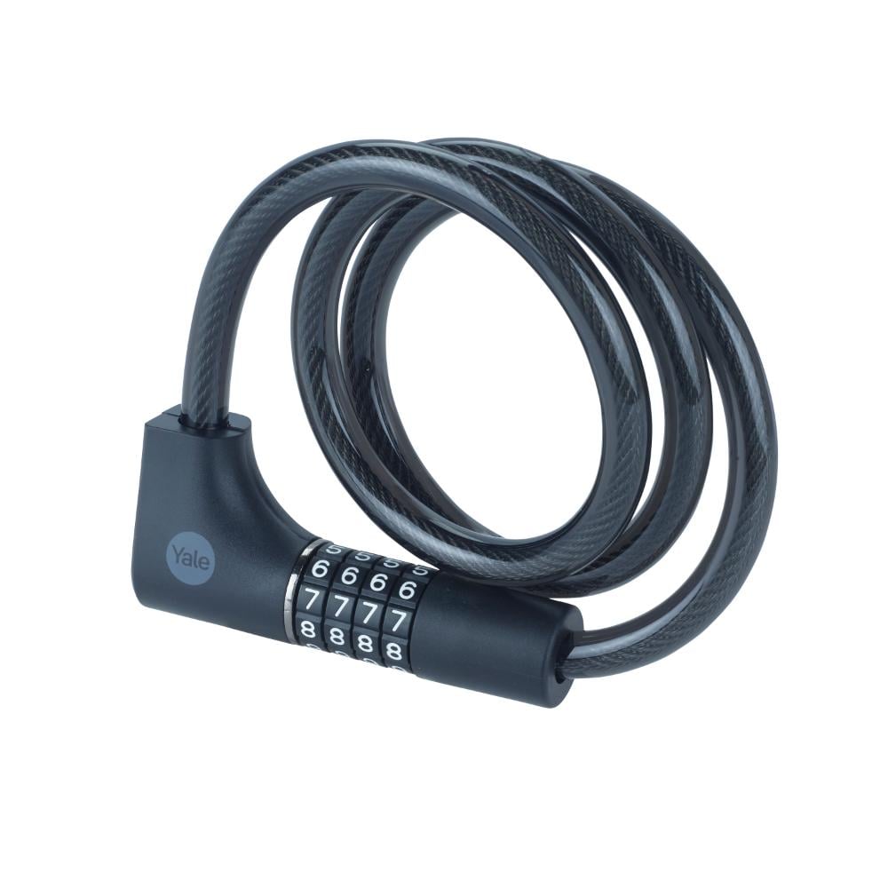 Cablu antifurt bicicleta, Yale, cu cifru si cheie, 100 cm