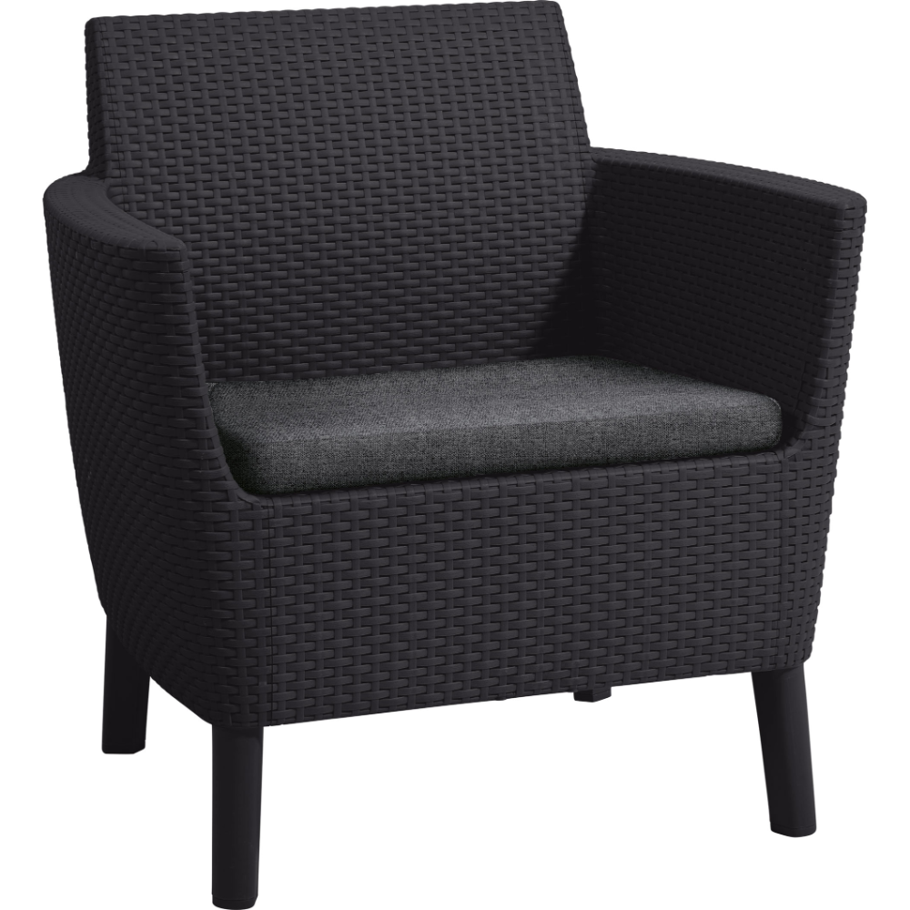 Oferte la Fotolii Keter Salemo Duo, pentru gradina, plastic, 74 x 67 x 76 cm, gri antracit